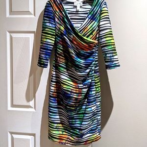 Joseph Ribkoff multicolour wrap dress